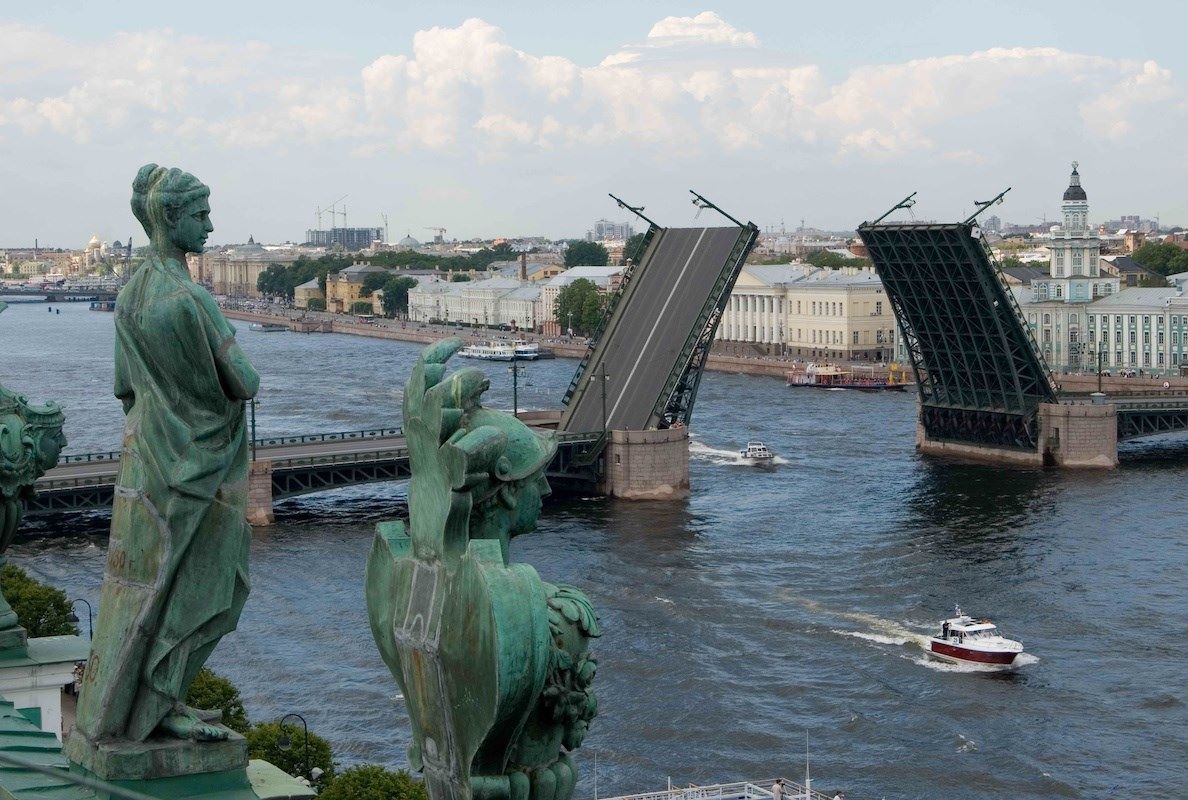 мост под водой в питере